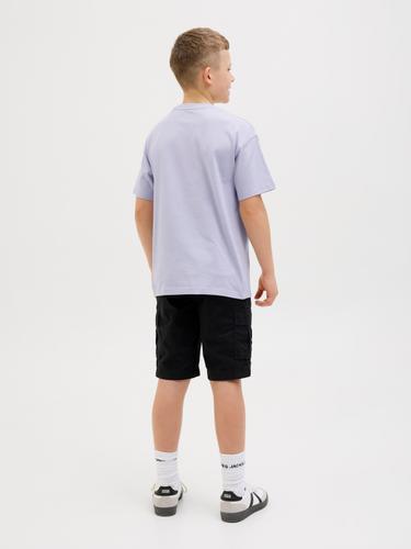 JJDETROIT TEE SS CREW NECK JNR 152 Locker geschnitten - Languid Lavender