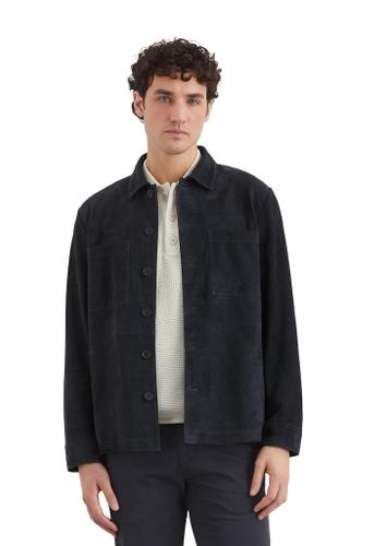 Hemdjacke regular Blau 48
