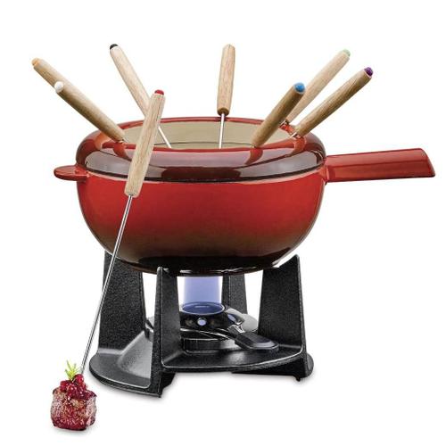 Spring Fondue-Garnitur Saas Fee 20cm, - rot