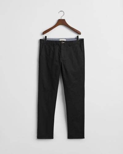 Slim Fit Chinohose Schwarz, Grau 31/34