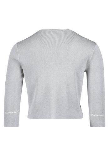Strickbolero Grau XL