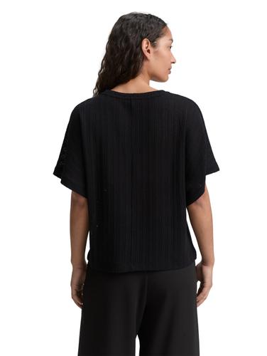 Loose Fit Crinkle T-Shirt XL Loose Fit - Deep Black