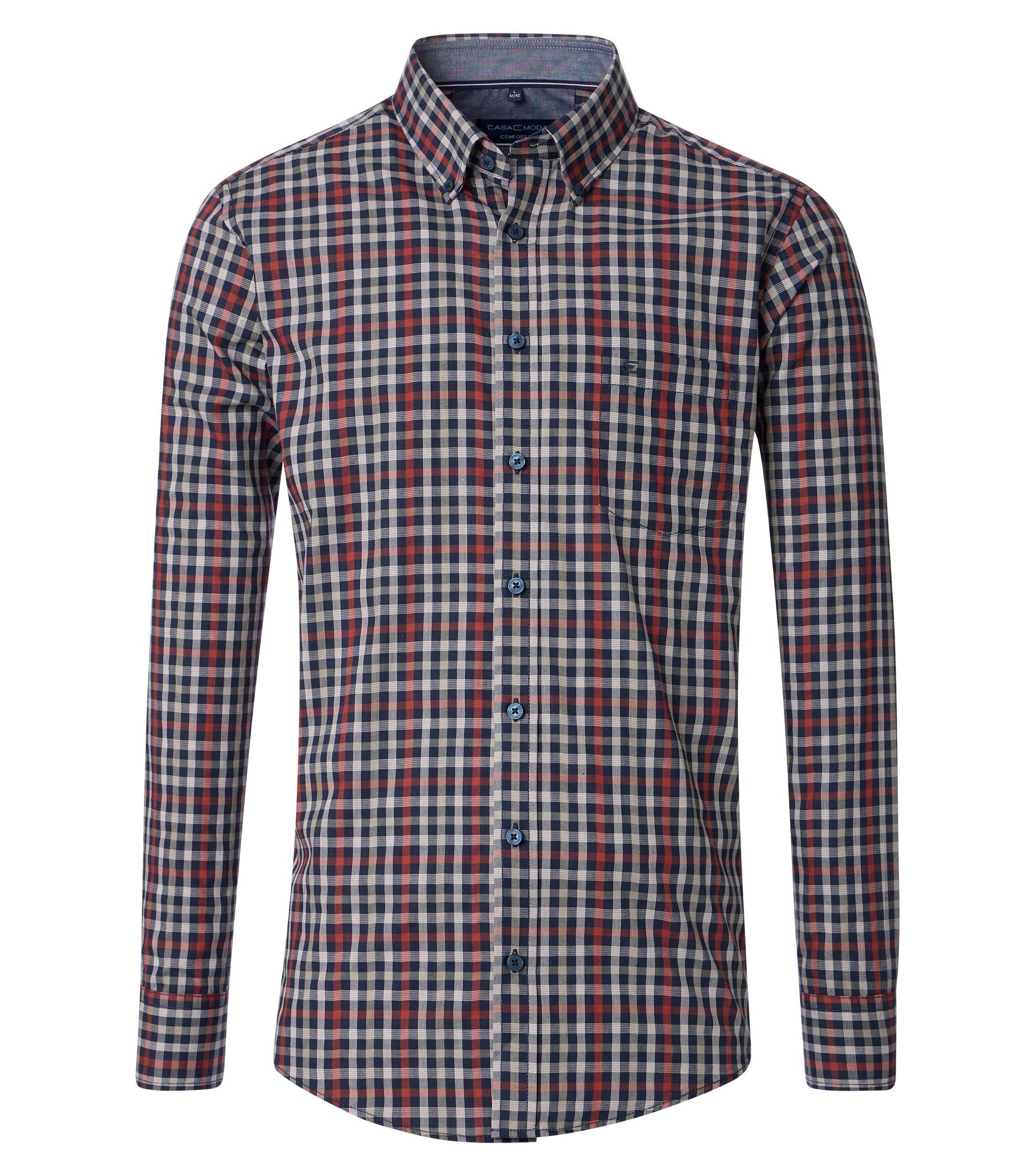 Freizeithemd L Comfort Fit - Rot