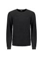 Pullover Crewneck Garment Dyed + Stone Washed Schwarz S