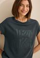 T-Shirt mit Glitzer-Print S - Slate Khaki