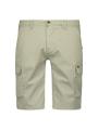 Short Cargo Garment Dyed + Stone Washed Stretch Grau 31