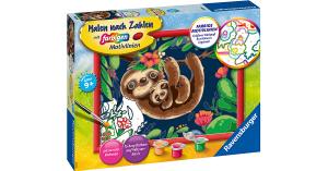 Malen nach Zahlen - Niedliche Faultiere