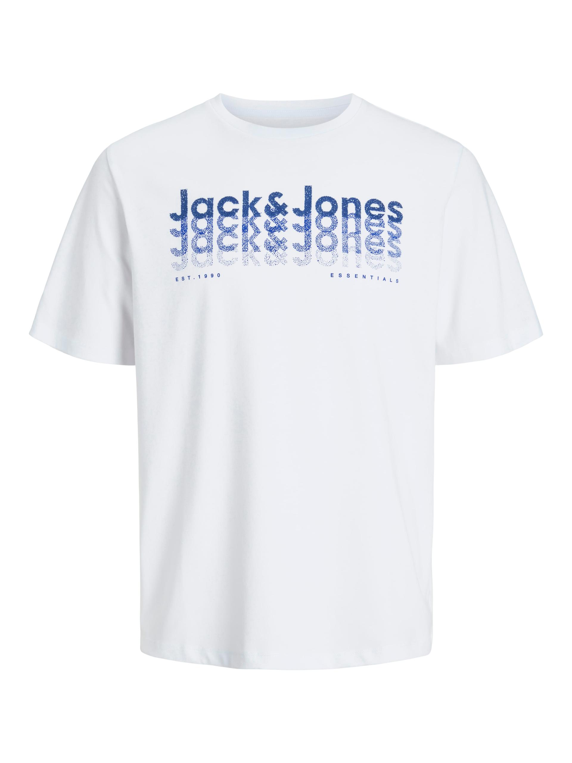 JJTEX TEE SS CREW NECK L Normal geschnitten - White