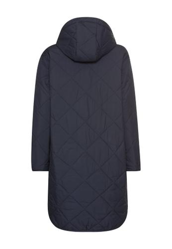 Wasserabweisender Parka mit einem Zwei-Wege Reißverschluss 40 Oversized Fit - Navy