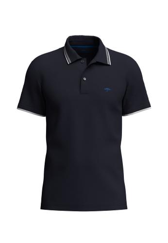 Polo, contrast tipping M Casual Fit - Navy