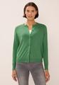 Strickjacke mit Knopfleiste L - Fennel Green