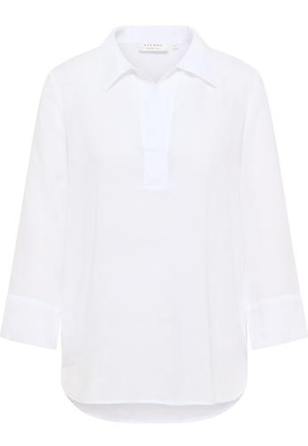 Bluse Leinen 3/4-Arm 36/Dreiviertelarm LOOSE FIT - Weiß