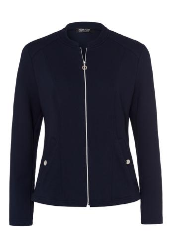 Jersey-Jacke - Dunkelblau / 44