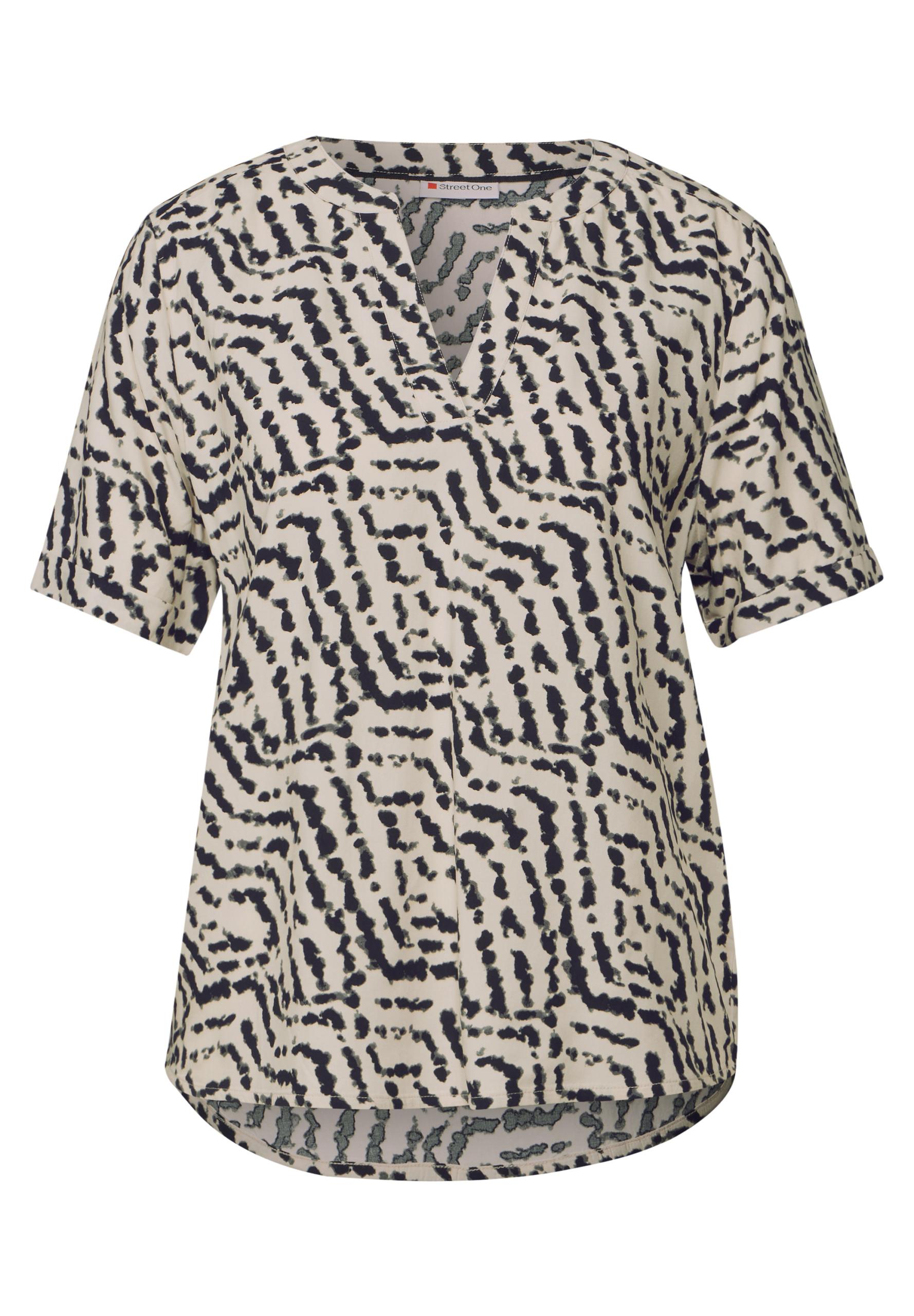 Bedruckte Bluse 36 - Moonstone Sand