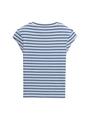 Ripp T-Shirt mit Streifenmuster 152 Slim Fit - Monocolor Blue Stripe