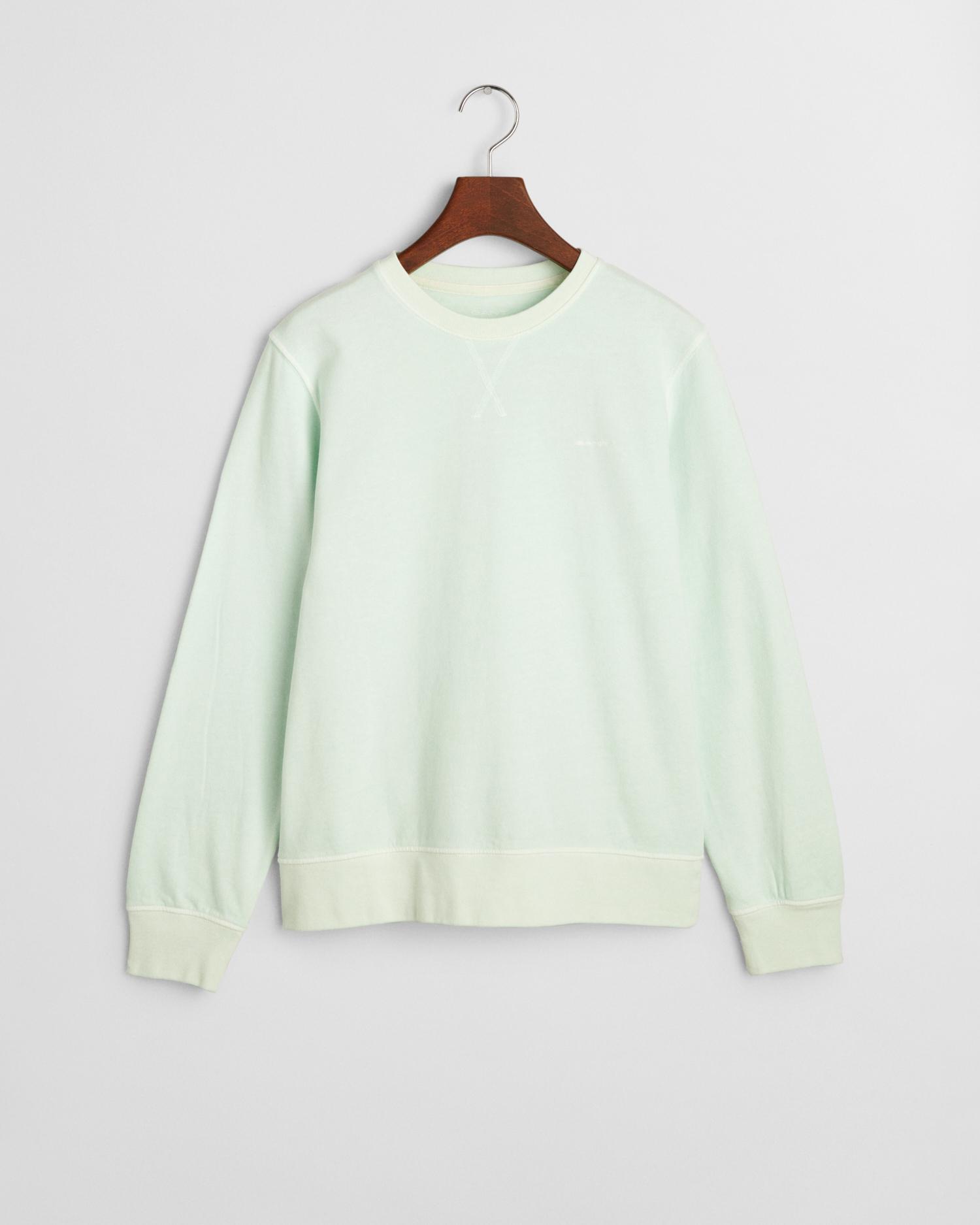 Sunfaded Rundhals-Sweatshirt S - Faded Mint