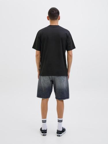 JORALMERIA FRONT TEE SS CREW NECK Schwarz L