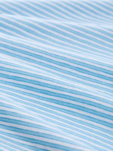 T-Shirt mit Streifenmuster XL Regular Fit - Blue White Stripe