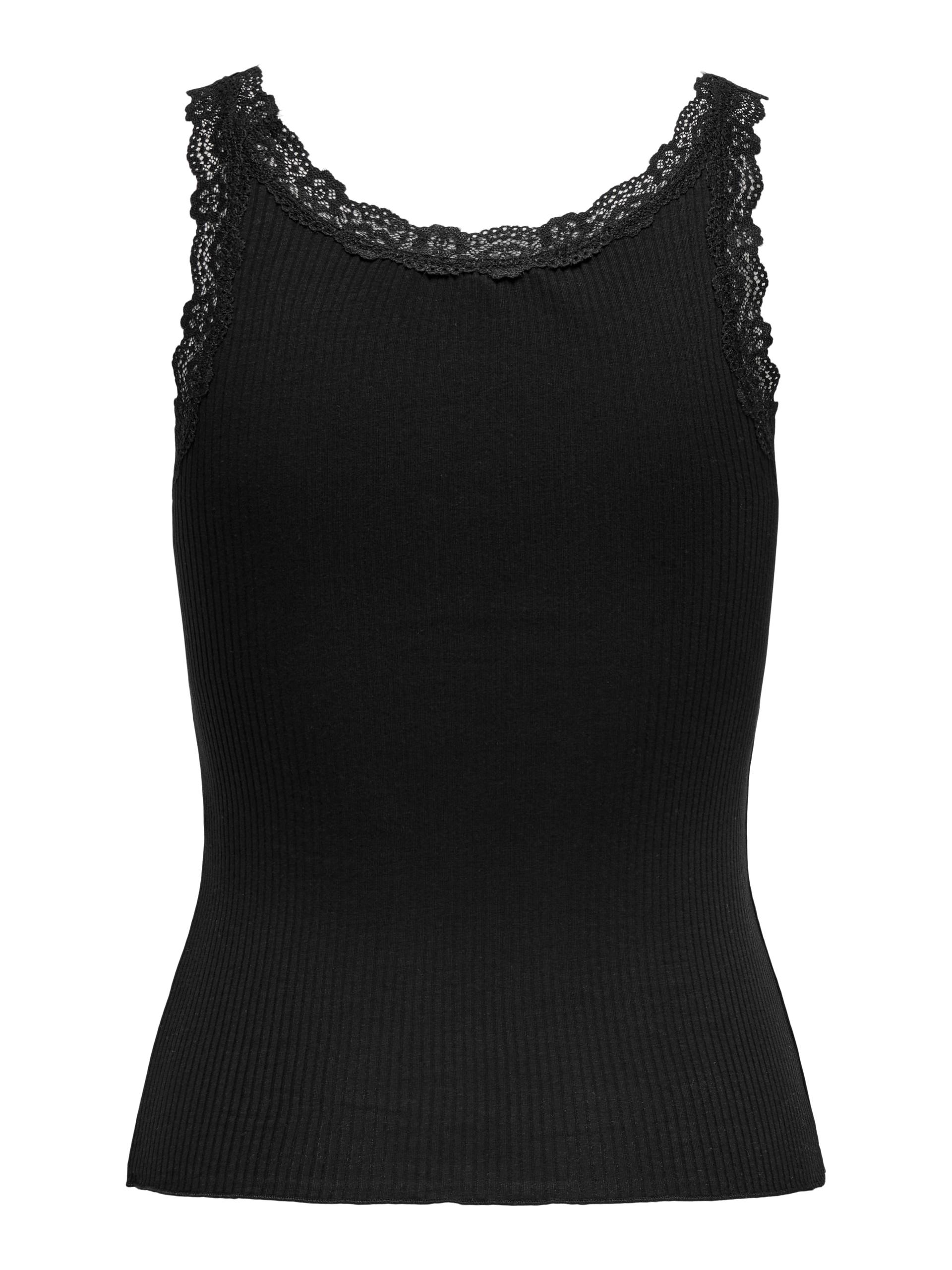 ONLSARA SHARAI LACE TANK TOP JRS NOOS M Normal geschnitten - Black