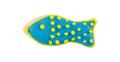 Ausstechform "Fisch", ca. 7 cm silber