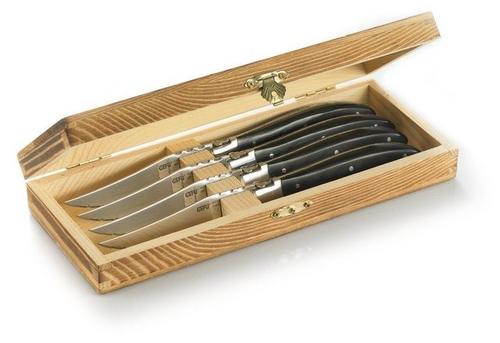GEFU Steakmesser-Set in edler Kiefernholz-Box »Basco«