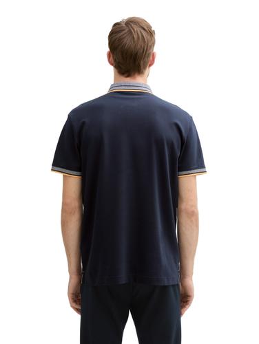 Piqué Poloshirt mit Stretch L Regular Fit - Sky Captain Blue