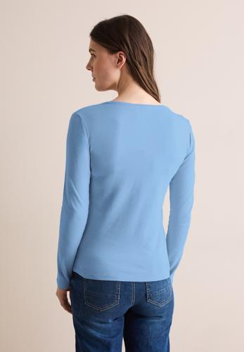 Shirt mit Rundhals L - Fresh Light Blue