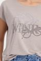 Shirt mit Cap-Print 42 - Warm Sand