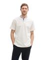 Poloshirt mit Stehkragen XL Regular Fit - Off White