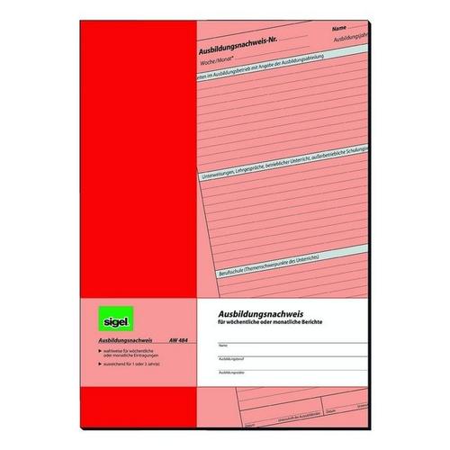 Sigel Formularvordrucke AW484 »Ausbildungsnachweis«