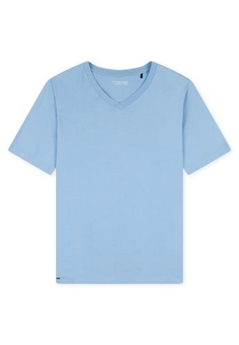 T-Shirt V-Ausschnitt 48 - Pacific Blue