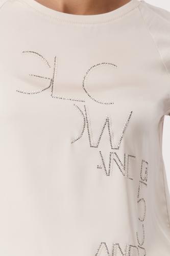 Blusenshirt mit Schmuckschrift 36 - Seashell