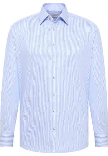 Hemd Satingewebe Langarm 42/Langarm - 65cm MODERN FIT - Himmelblau