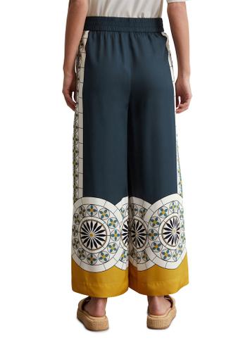 Print-Hose wide 40 Wide Fit - Multi/muted Blue