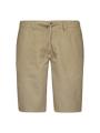 Short With Linen Garment Dyed Beige L