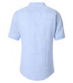 Leinenhemd M Casual Fit Short - Blau