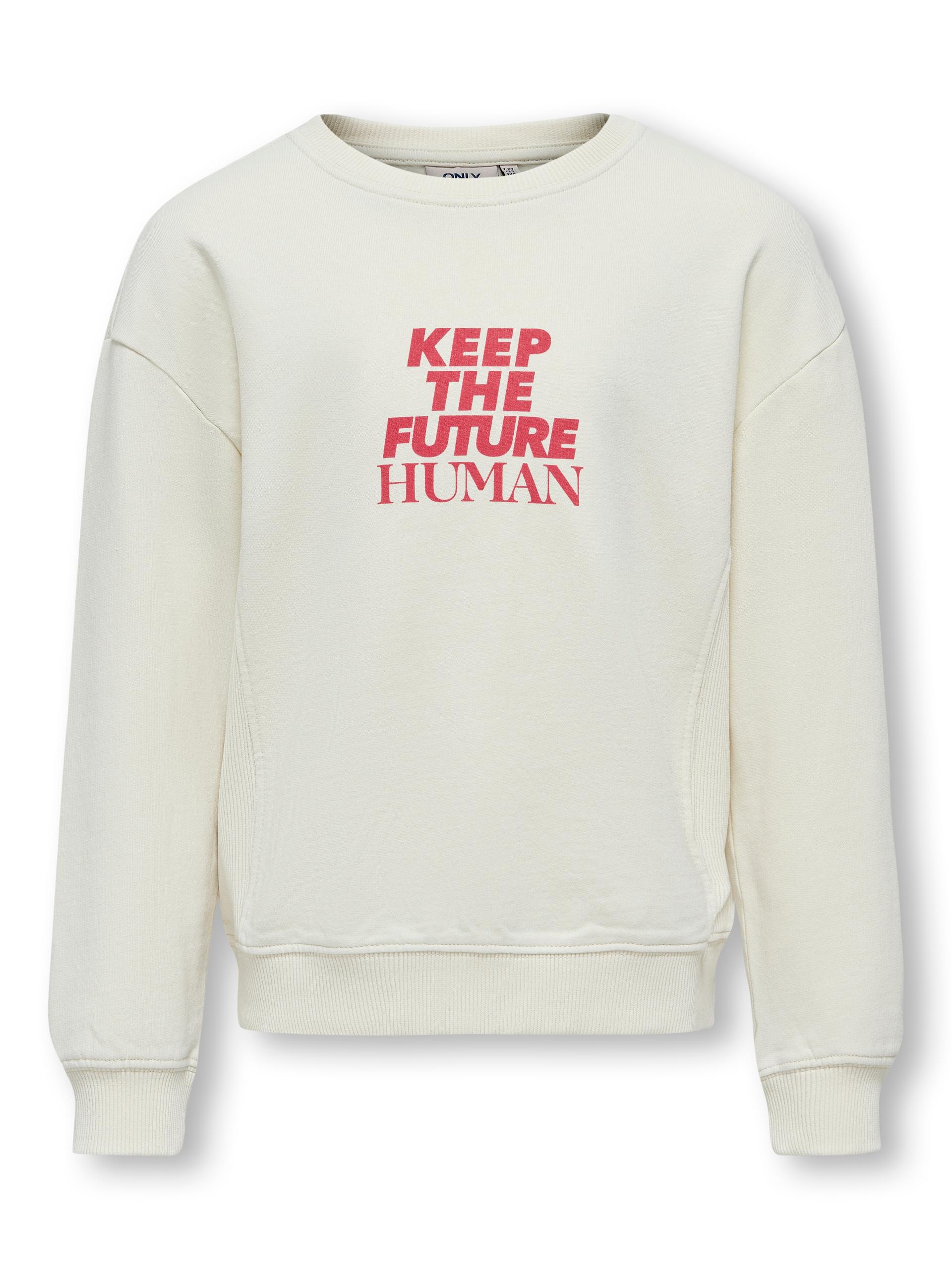 KOGNELLY L/S O-NECK PRINT BOX SWT 146/152 Normal geschnitten - Birch