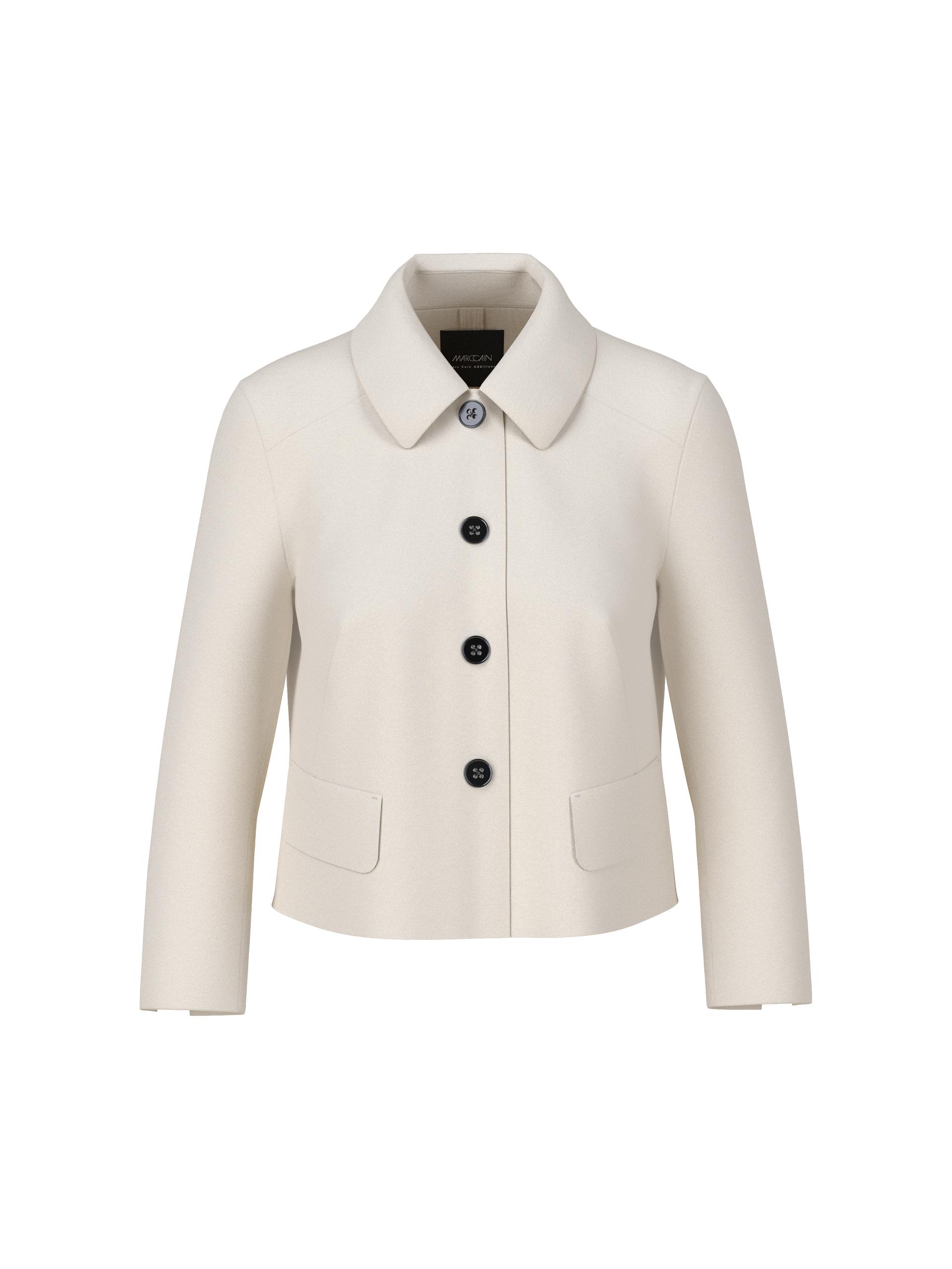 Kurze Jacke mit Kentkragen 46 - Smoke