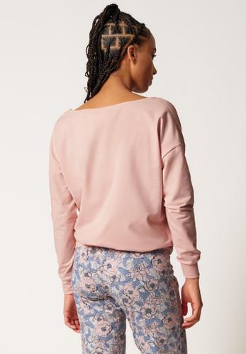 Skiny Damen Shirt langarm Night In Mix & Match Rosa 36
