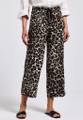 Gemusterte Wide Leg Hose Schwarz 36/7/8 Hosen