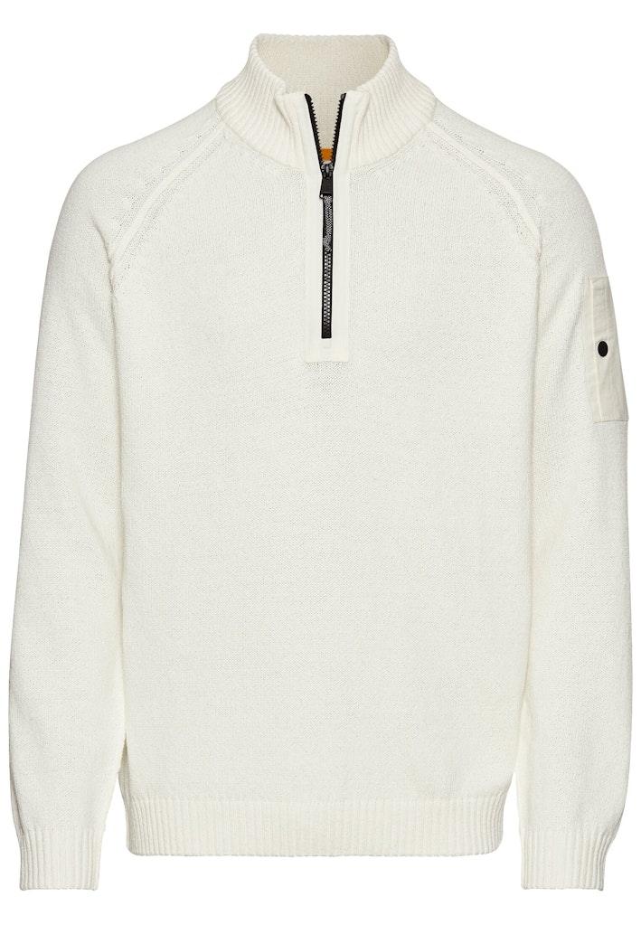 Troyer Pullover aus einem Baumwollmix Beige L