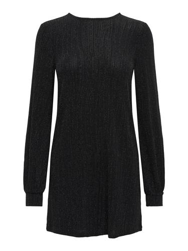 ONLCAROL L/S GLITTER BOW DRESS JRS Schwarz S
