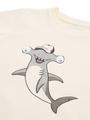 T-Shirt mit Print 128/134 Regular Fit - Wool White