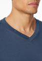 Langarmshirt V-Ausschnitt Blau 52