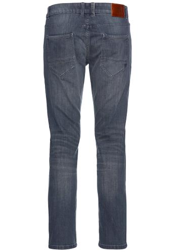 5-Pkt Slim Fit Hose aus Baumwollmischung mit Stretchfunktion Blau 36/34