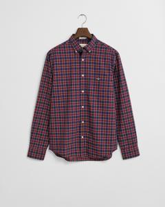 Regular Fit Classic Popeline Hemd mit Karomuster M - Plumped Red