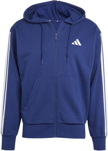 ADIDAS Herren Kapuzensweat Essentials 3-Streifen French Terry S in Blau