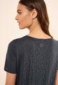 T-Shirt mit Schmucksteinen L - Volcanic Grey