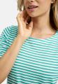 T-Shirt w boat neckline Grün M