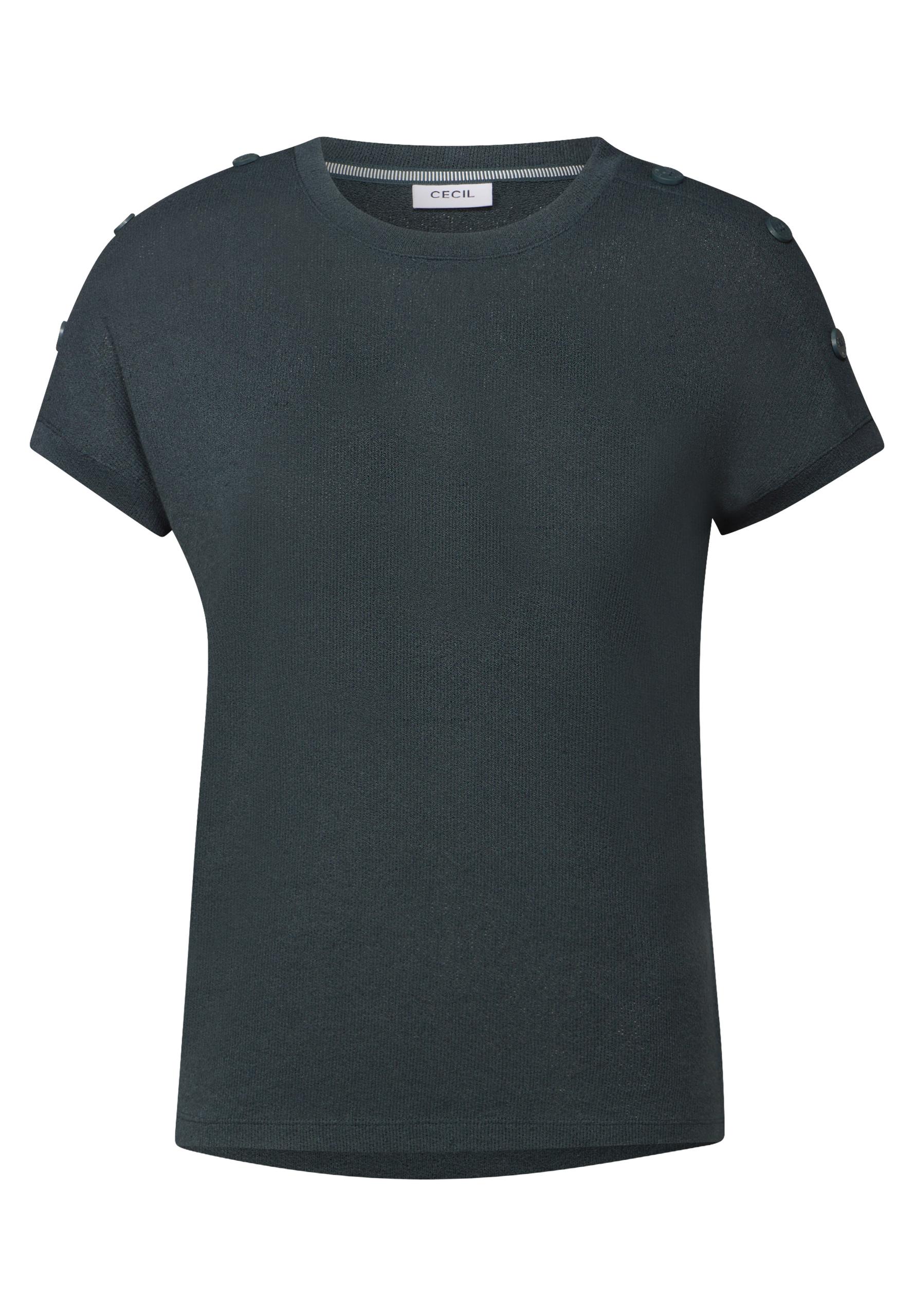 Strukturshirt mit Knöpfen L - Slate Khaki
